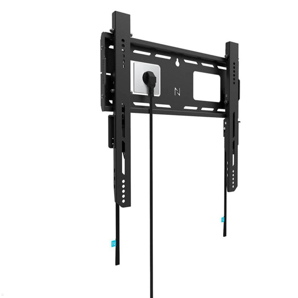 Neomounts Level WL30-750BL14 flacher Schwerlast TV Wandhalter 32 - 75 Zoll, 100 kg, schwarz Kabelmanagement