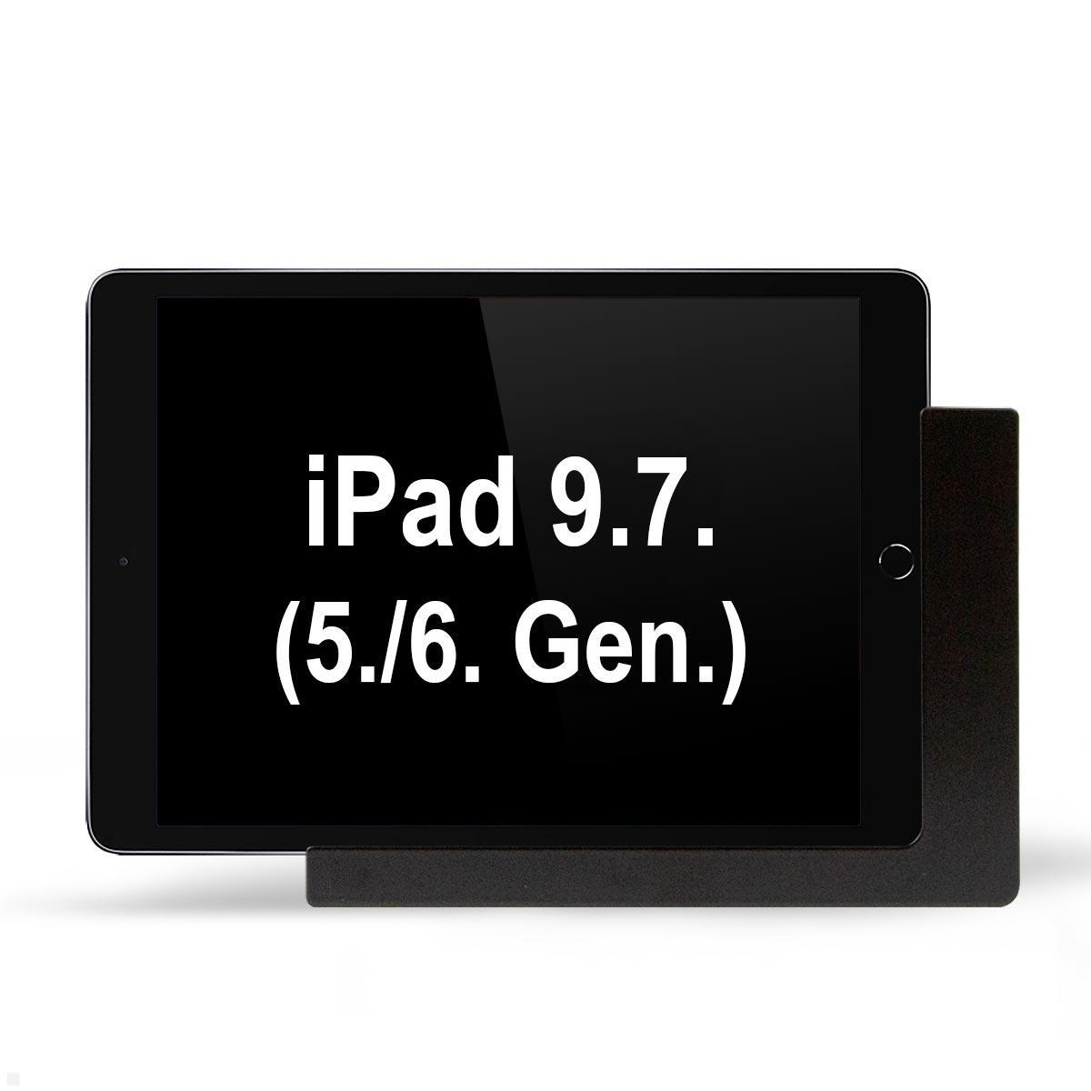 TabLines TWP017B Wandhalterung für Apple iPad 9.7 (5./6. Gen.), schwarz