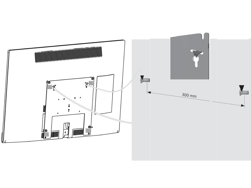 Loewe Wall Mount Slim / Vesa Size 400 71361T00 Wandmontage