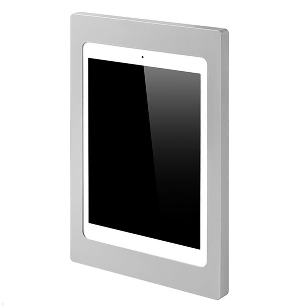 TabLines TWH028S iPad Wandhalterung für Apple iPad 10.2 (7./8./9. Gen.), silber, Rahmen