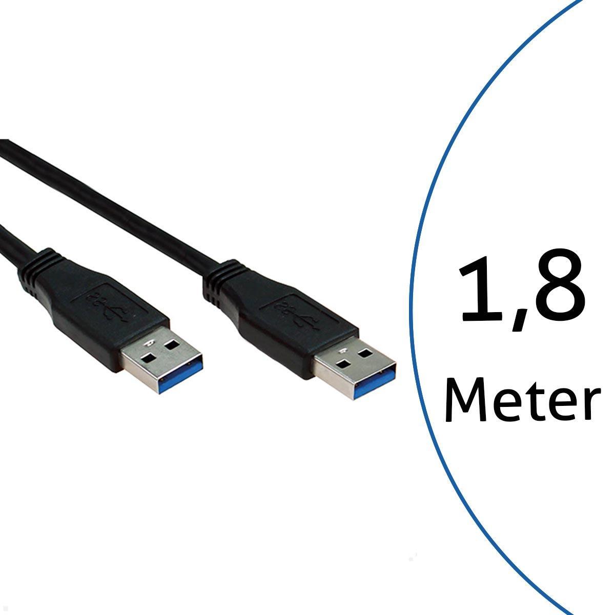 Bachmann USB 3.0 A/A Anschlusskabel 18 m 918.083 gedreht belegt