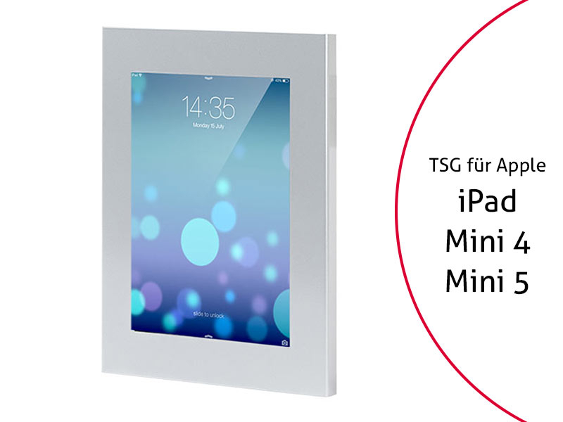 TabLines TSG026S Tablet Schutzgehäuse für Apple iPad Mini 4 + Mini 5, Silber