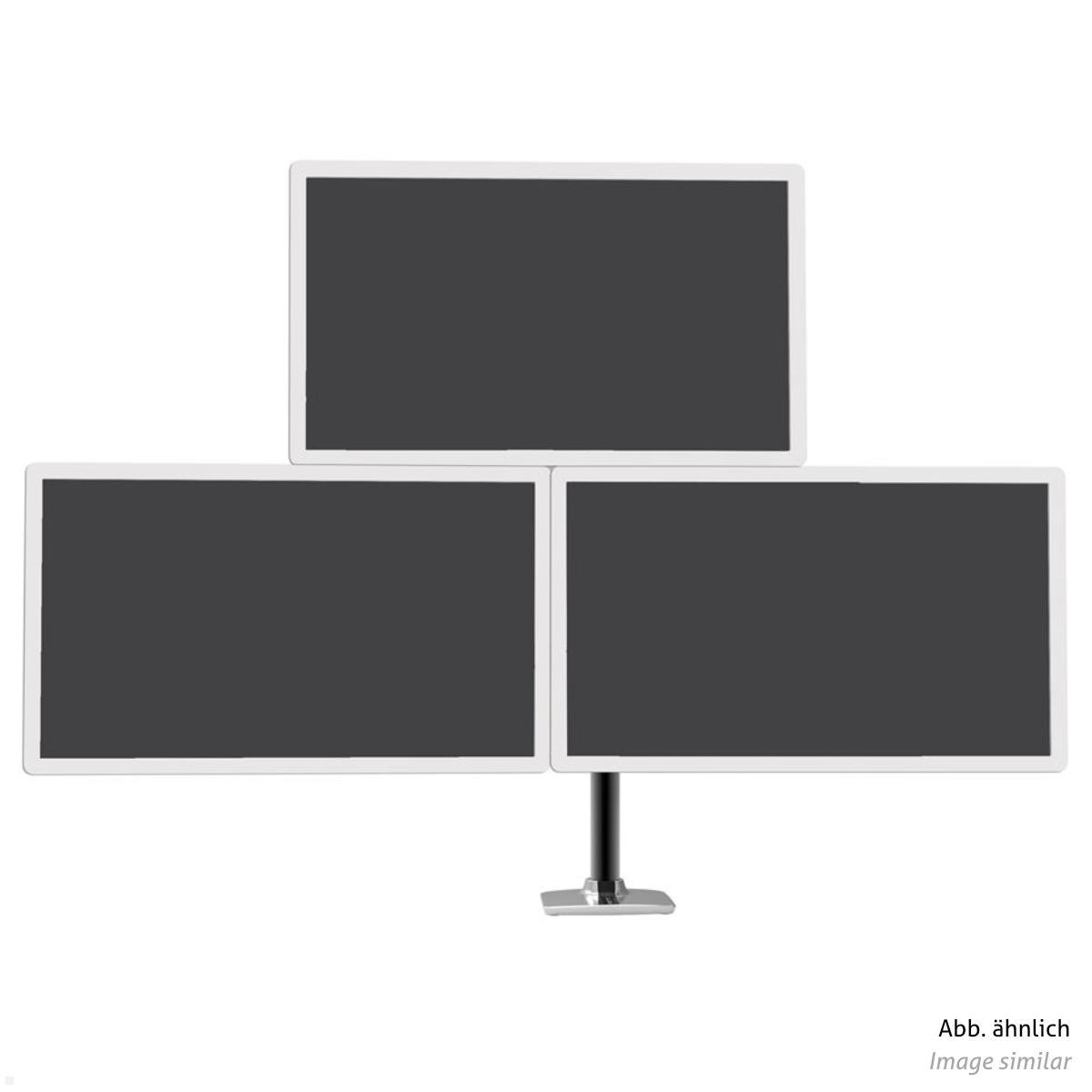 Ergotron LX Monitorhalterung für 3 Monitore 40 Zoll, schwarz (45-509-2243), Frontansicht