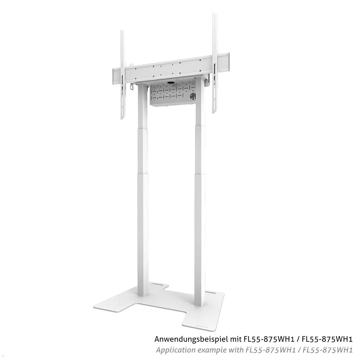 Neomounts AFP-875WH Zubehör Monitorständer Bodenplatte für L55-875WH1 / WL55-875WH1 Anwendung mit TV Ständer