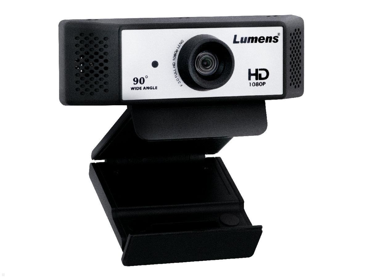 Lumens Videokonferenz Kamera Full HD USB mit Mikro, VC-B2U, ausgeklappt rechts