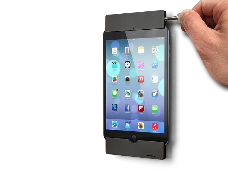 smart things sDock Mini 4 iPad Wandhalterung schwarz diebstahlsicher