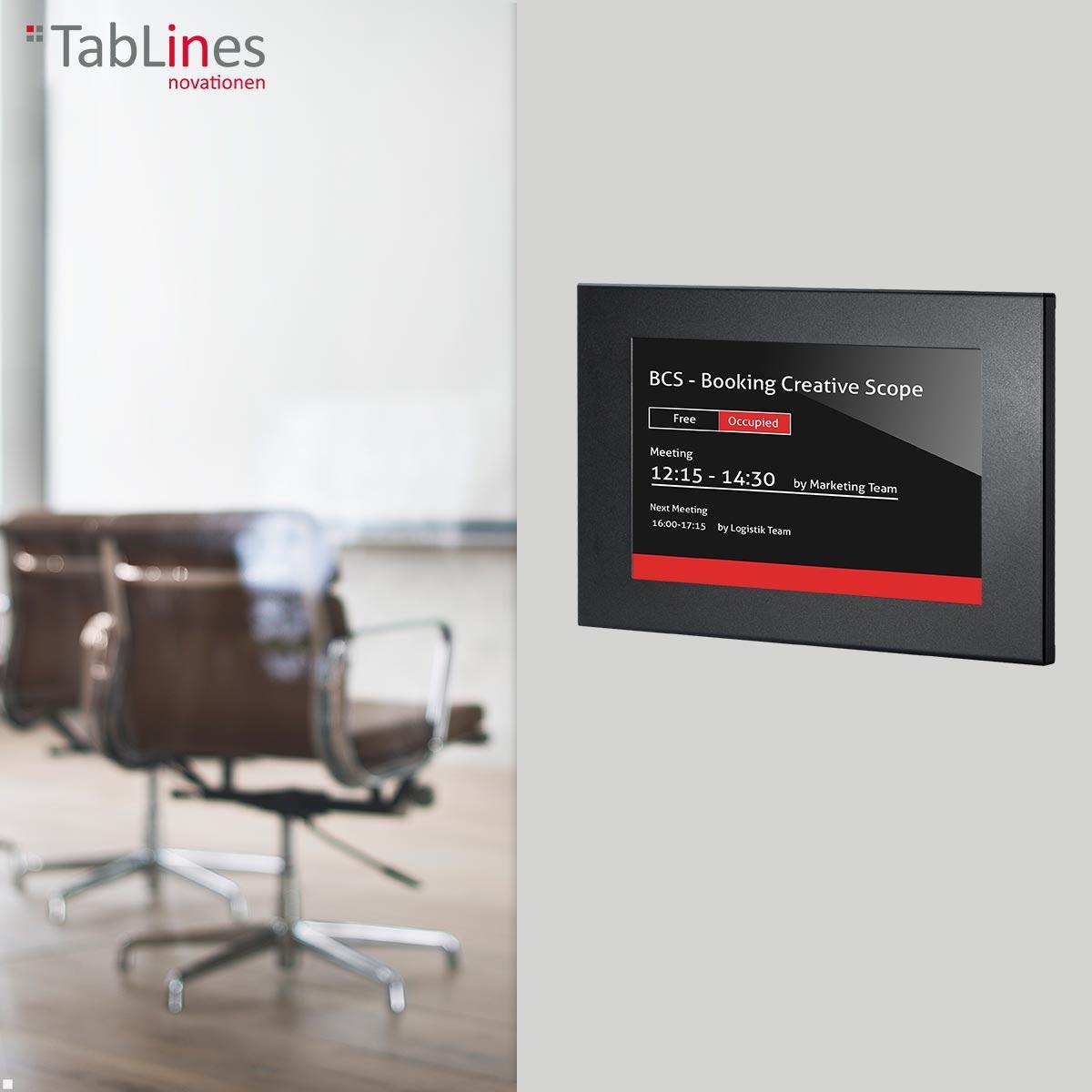 TabLines TSG083B Tablet Schutzgehäuse für Microsoft Surface Pro 8, schwarz Anwendung Room Manager System