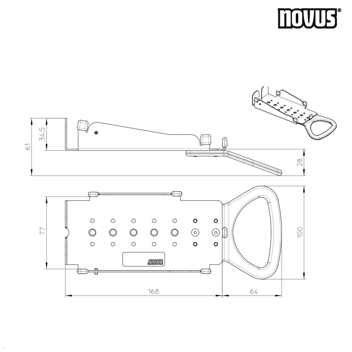 Novus evo POS EC Cash Terminal Halterung Verifone P 400 Zeichnung