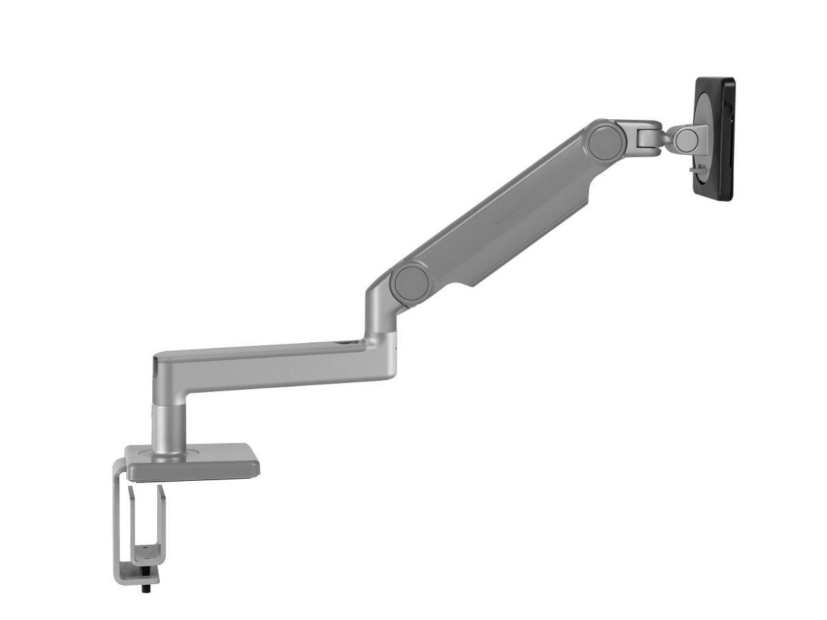 Humanscale M2.1 Monitorhalterung USM Tische gerade, silber Seitenansicht