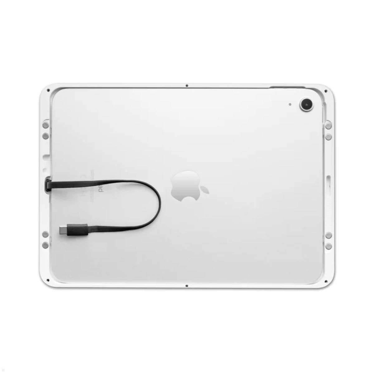 Displine Dame Wall 2.0 Wandhalter Apple iPad 10.9 (10. Gen.) mit USB-C, weiß Kabelführung