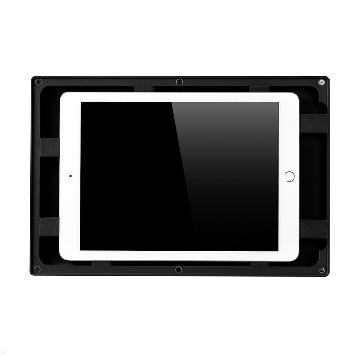 TabLines TWH048B Tablet Wandhalterung für Samsung Tab S6 Lite 10.4 (2022), schwarz Querformat