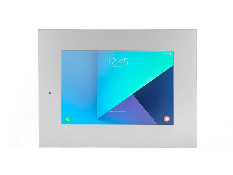 TabLines TWE041S Tablet Wandeinbau für Samsung Tab S3 9.7 DS, silber Querformat