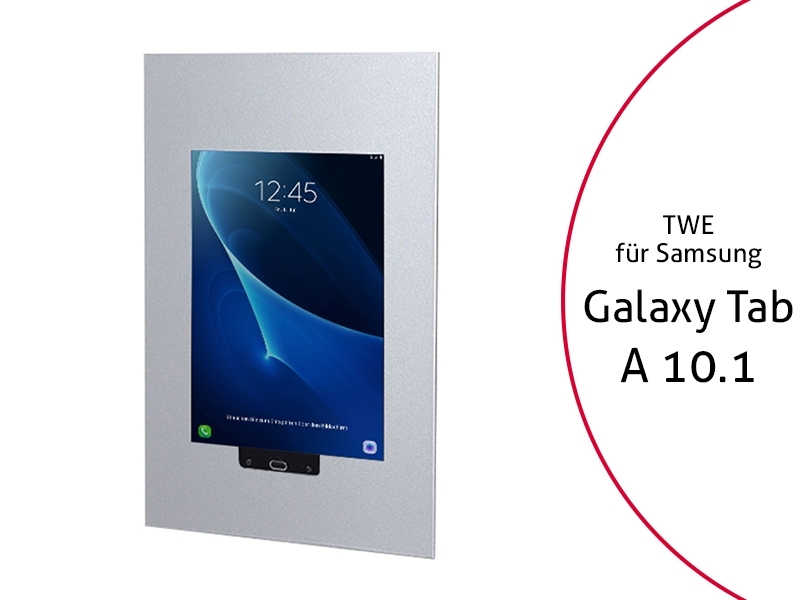 TabLines TWE049S Tablet Wandeinbau für Samsung Tab A 10.1 - HB, silber