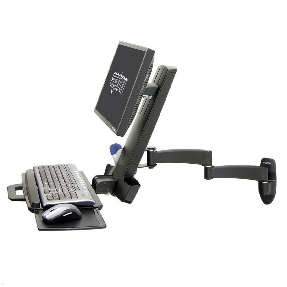 Ergotron Combo Arm der Serie 200 Wandhalterung schwarz (45-230-200)