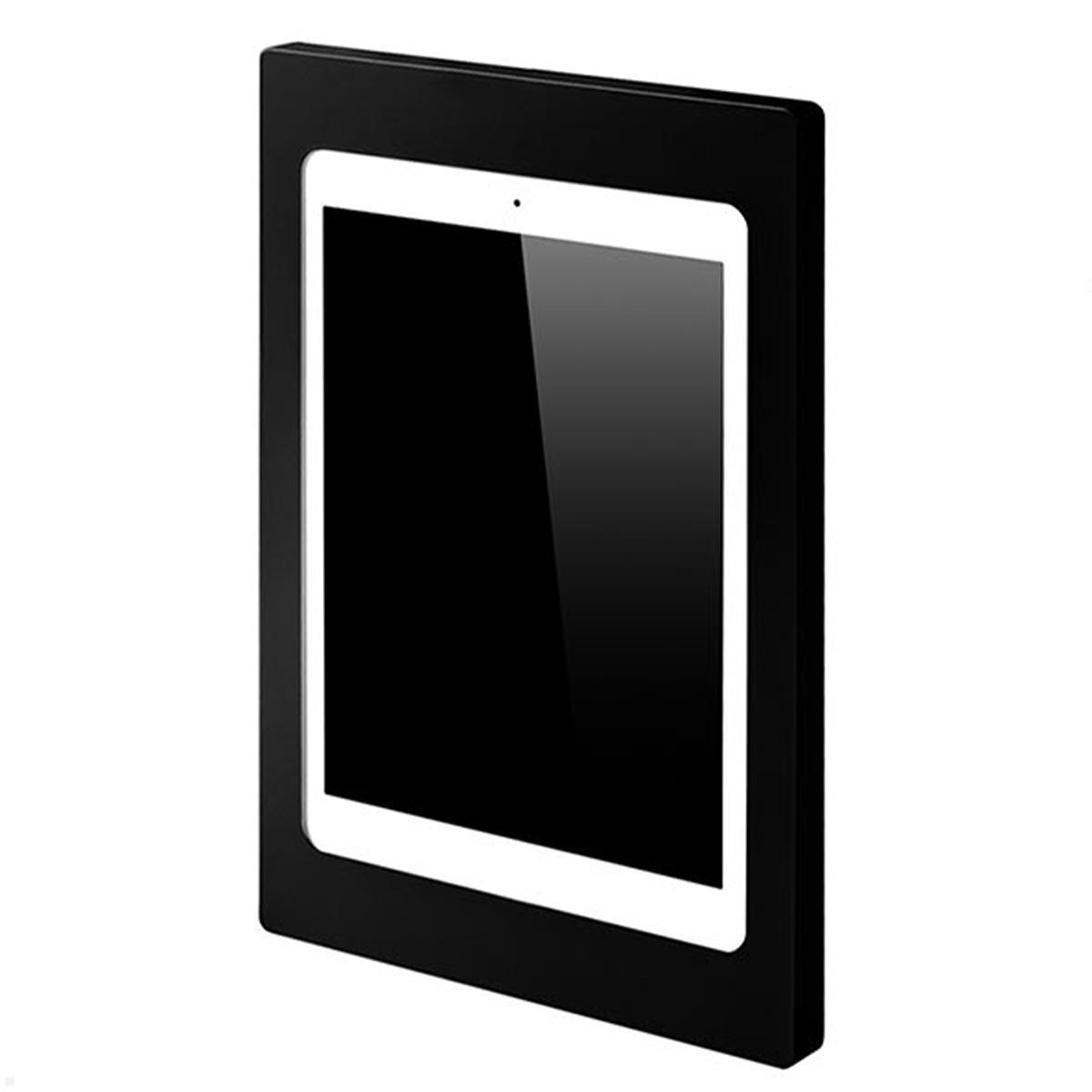 TabLines TWH046B Tablet Wandhalterung für Apple iPad Mini 4/5, schwarz Hochformat (Portrait)