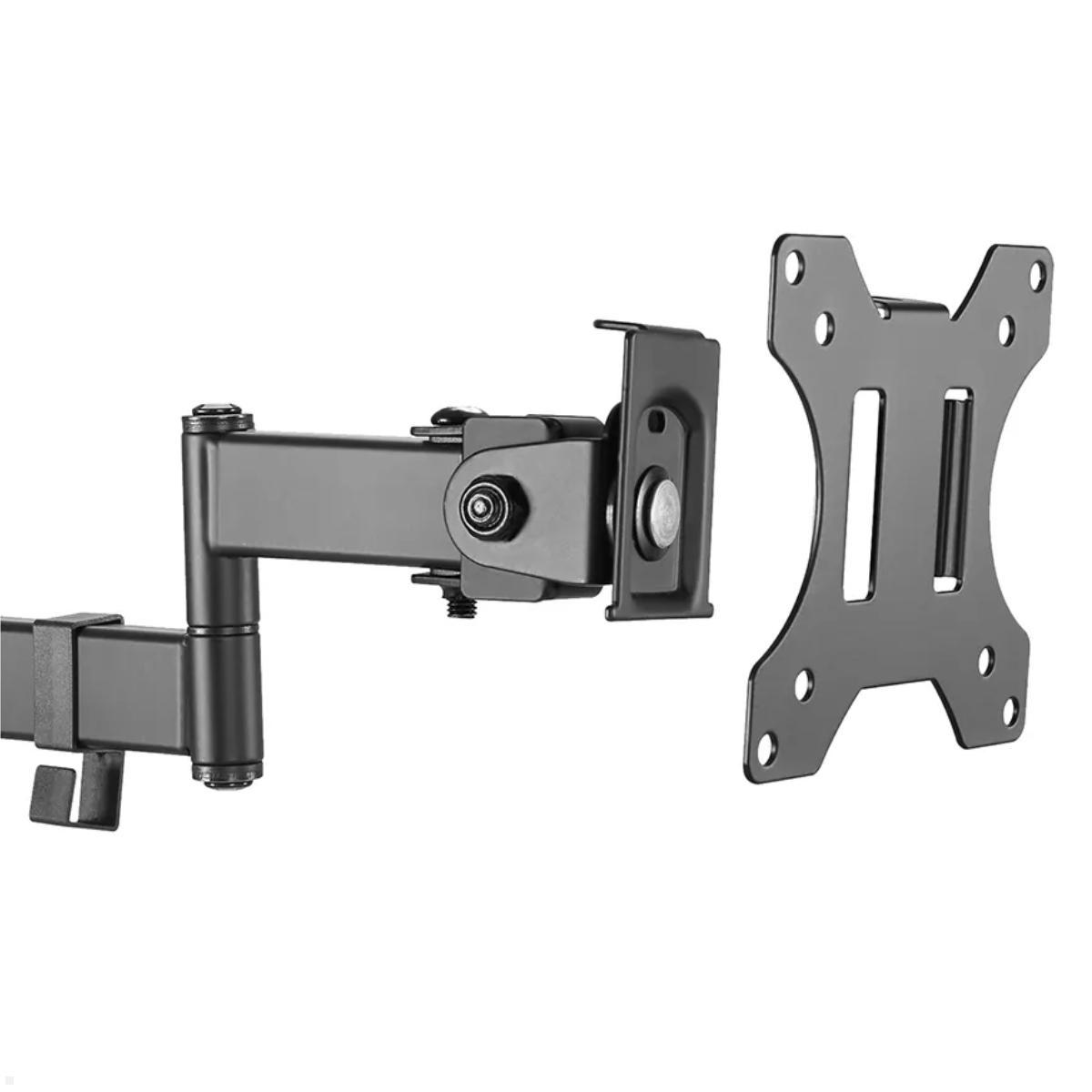 Neomounts FL40-450BL11 Monitor Rohrhalterung 3 Drehpunkte 17-32 Zoll, VESA Adapter