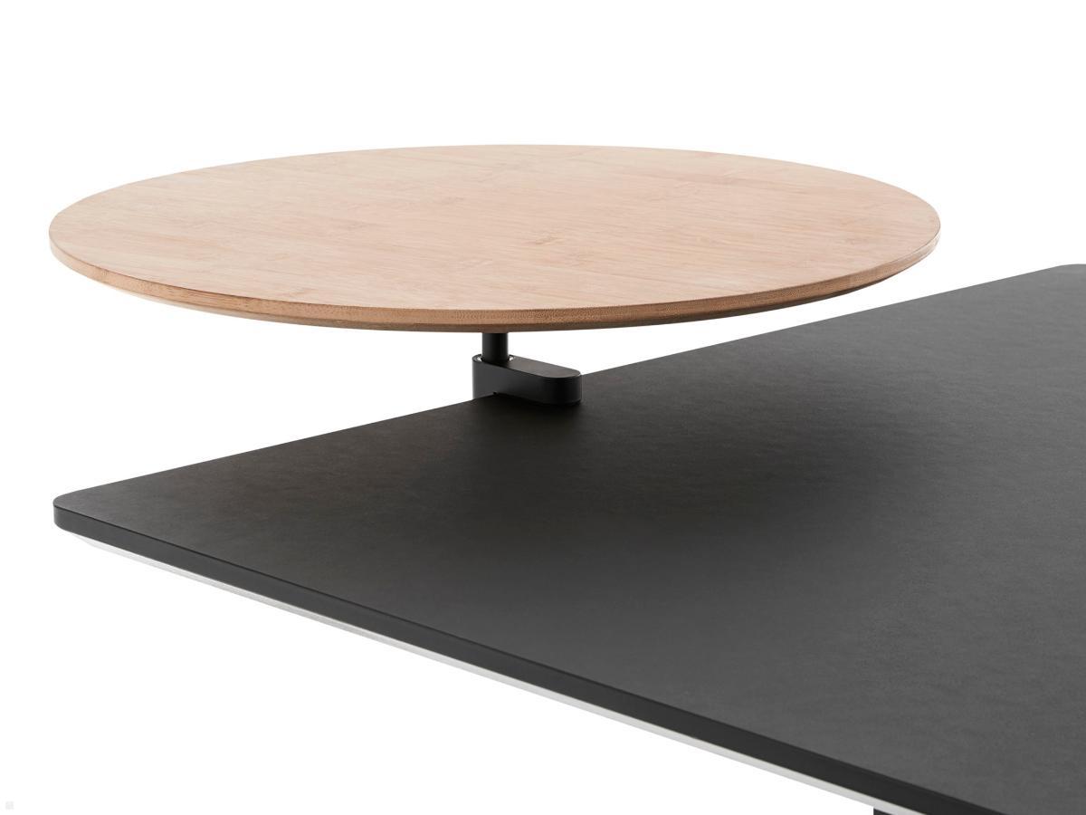 APTO Round Table Bamboo Ablageboard, Bambus mit Tischklemme olivgrün