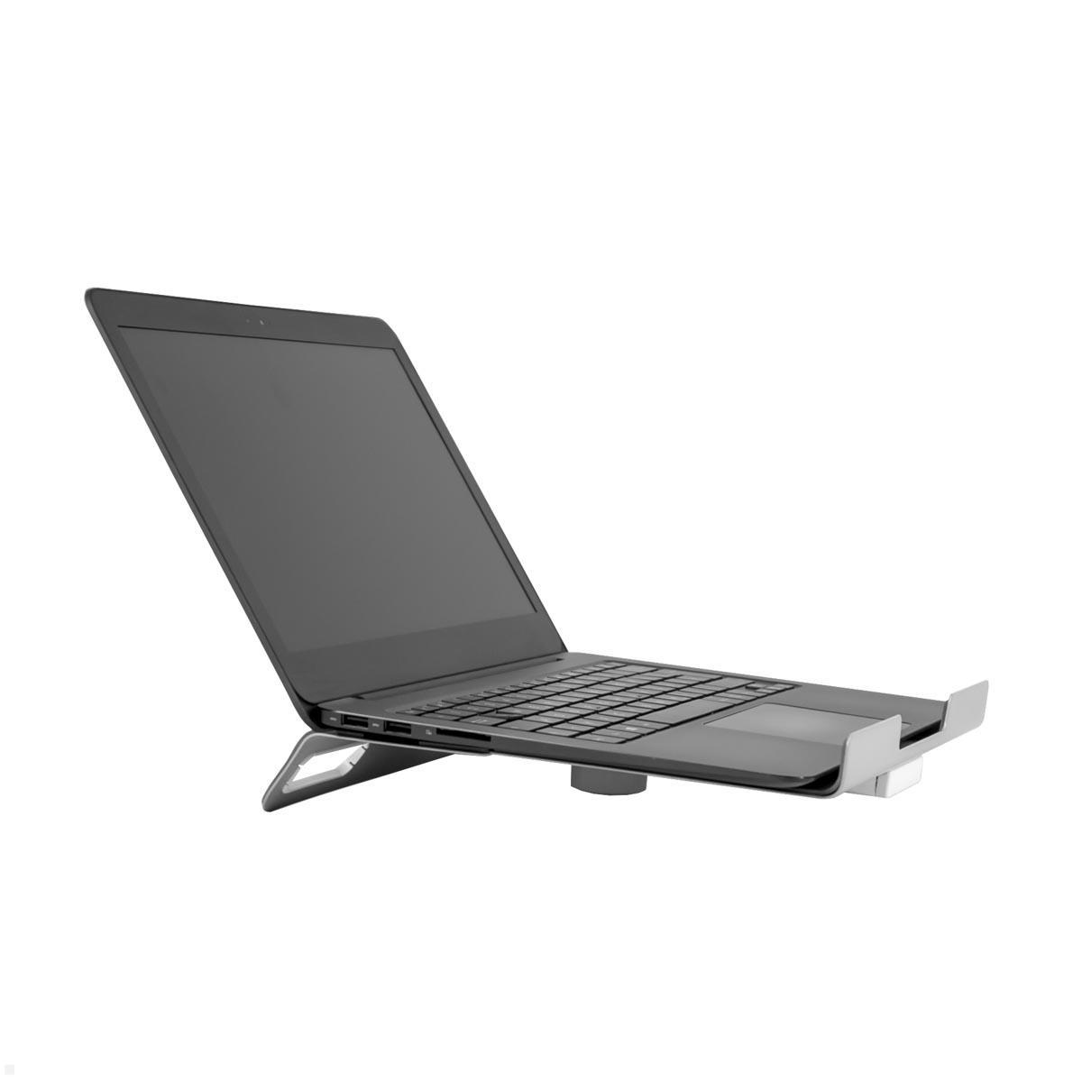 Humanscale NH1-W Zubehör Laptop Halterung für M2.1, M8.1, M10, weiß. Anwendungsbeispiel