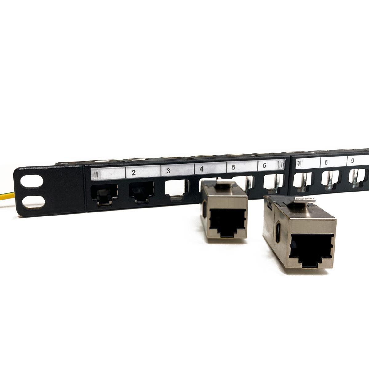 TecLines TKM016 Keystone Modul Cat6a 2x RJ45 Buchse für Patchpanel