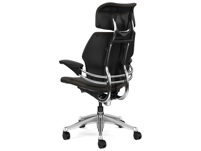 Humanscale Bürostuhl Leder Freedom Headrest F211AQ458N dunkelbraun back