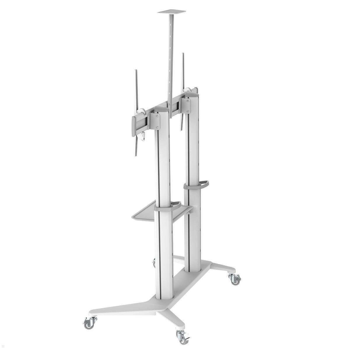 PureMounts PDS-0013C TV Ständer mit Rollen bis 120 Zoll, höhenverstellbar