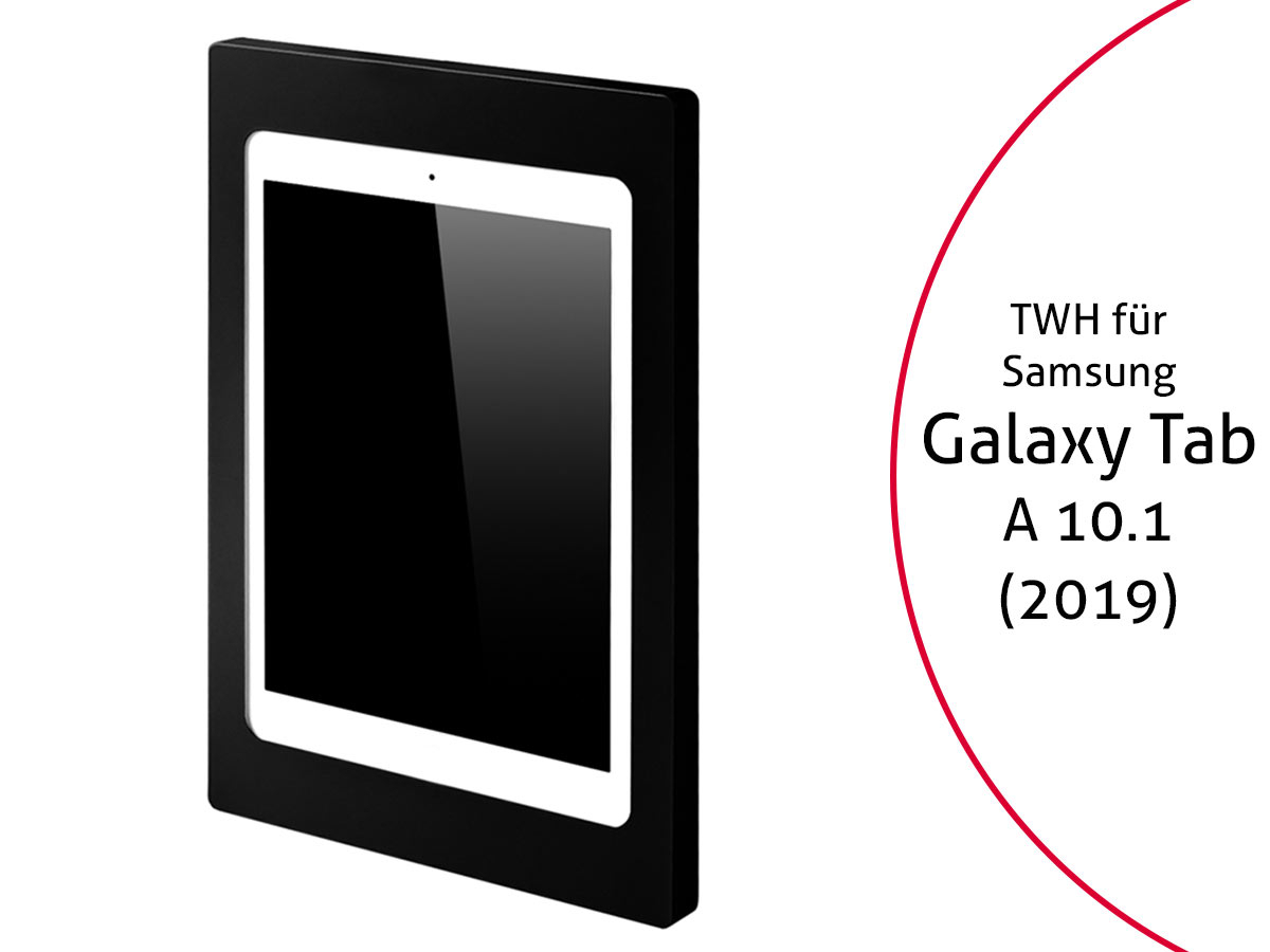 TabLines TWH025B Tablet Wandhalterung für Samsung Galaxy Tab A 10.1 (2019), schwarz