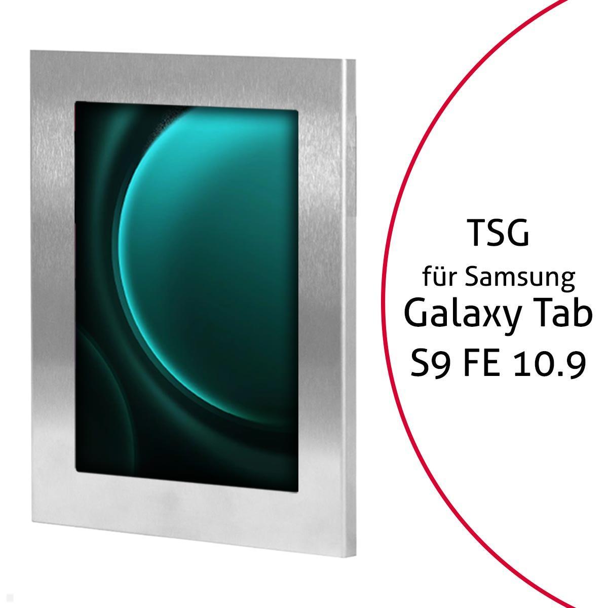 TabLines TSG096E Tablet Schutzgehäuse für Samsung Tab S9 FE 10.9, Edelstahl