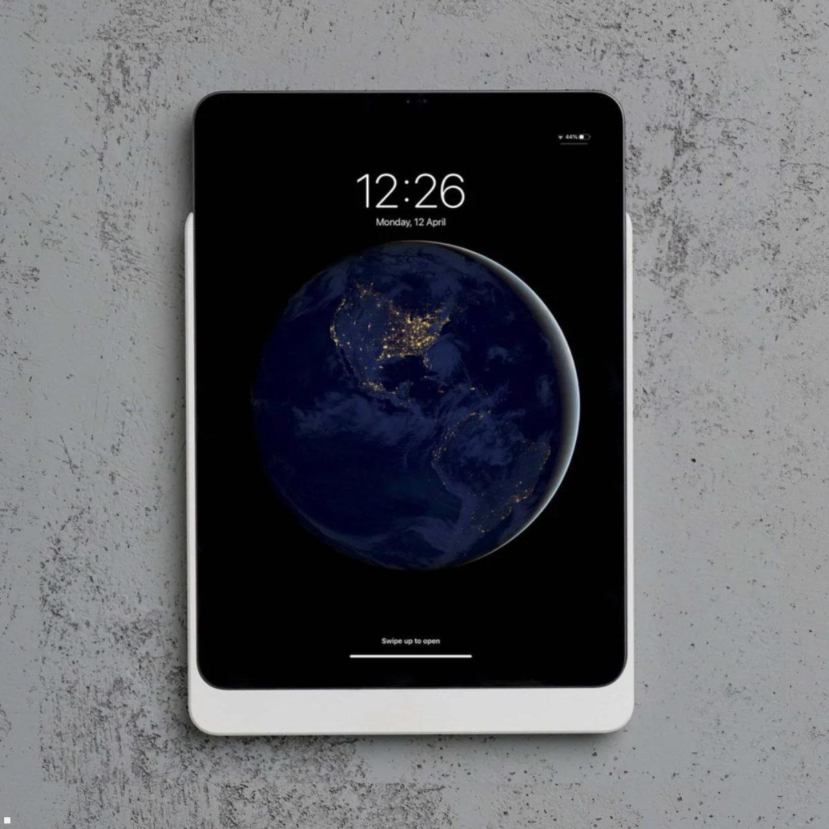 Displine Dame Wall Home Wandhalter für Apple iPad Air / Pro, weiß, Hochformat