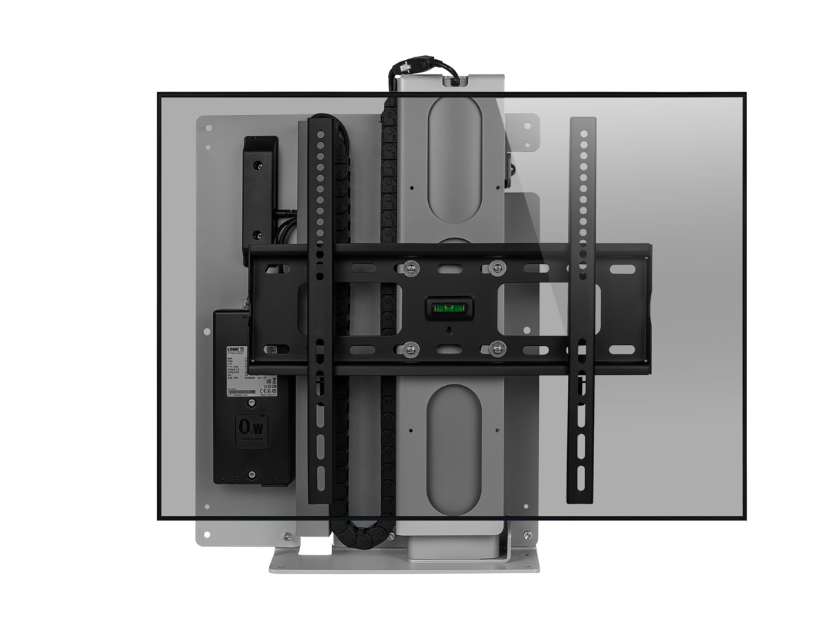 MonLines MLS675S myTVLift Standfuß elektrisch, 675mm, silber mit Display