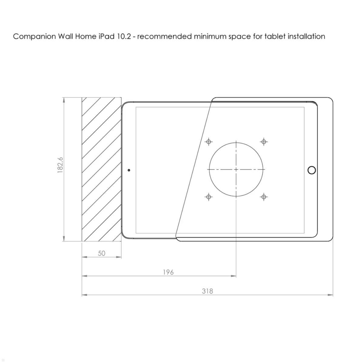 Displine Companion Wall Home Wandhalter für iPad 10.9 (10. Gen.), Skizze