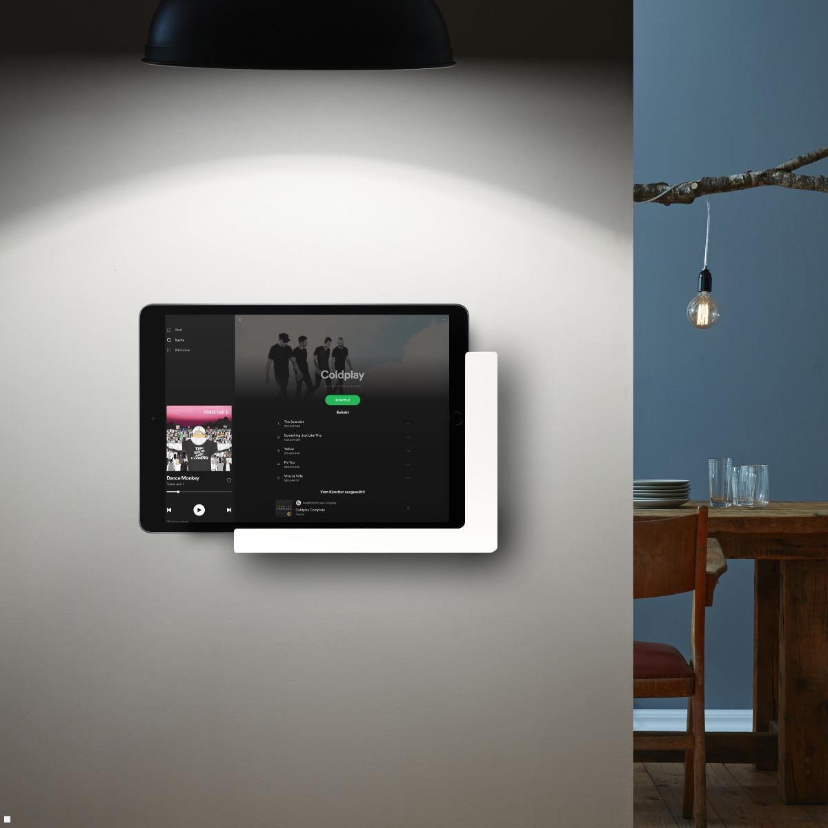 TabLines TWP005B Wandhalterung für iPad Air 4 und 5 10.9, schwarz, Anwendung Smart Home