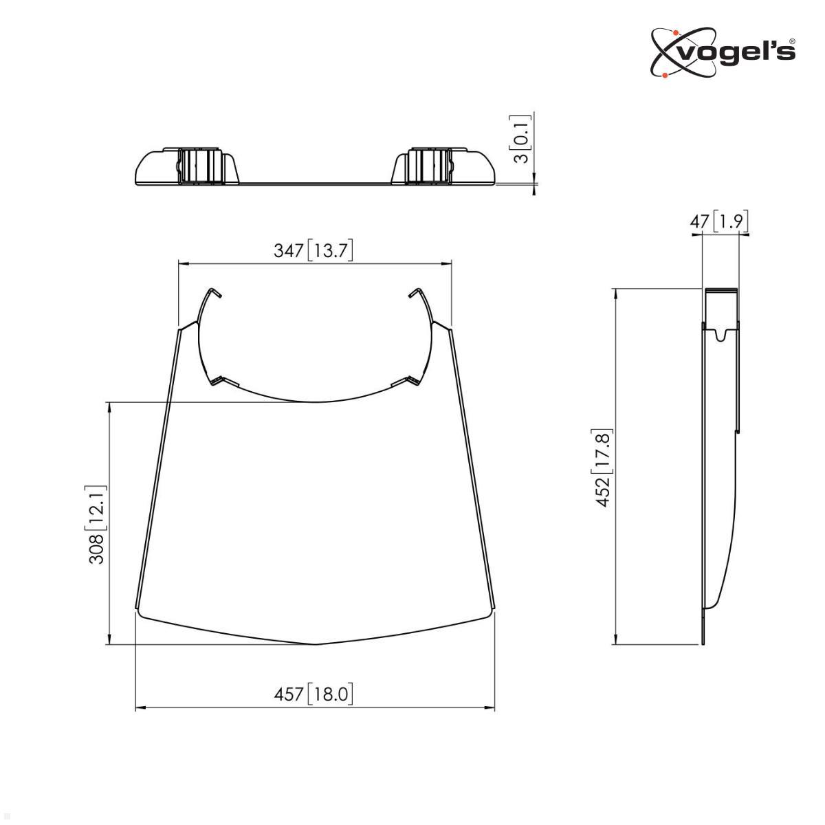 Vogels PFA 9033 Zubehörregal für PFT 2510, PFF 2410, PPT 2300