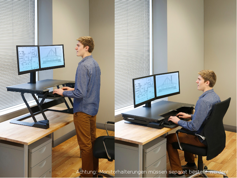 Ergotron 33-406-085 Sit-Stand-Workstation Sitz-Steh-Arbeitsplatz