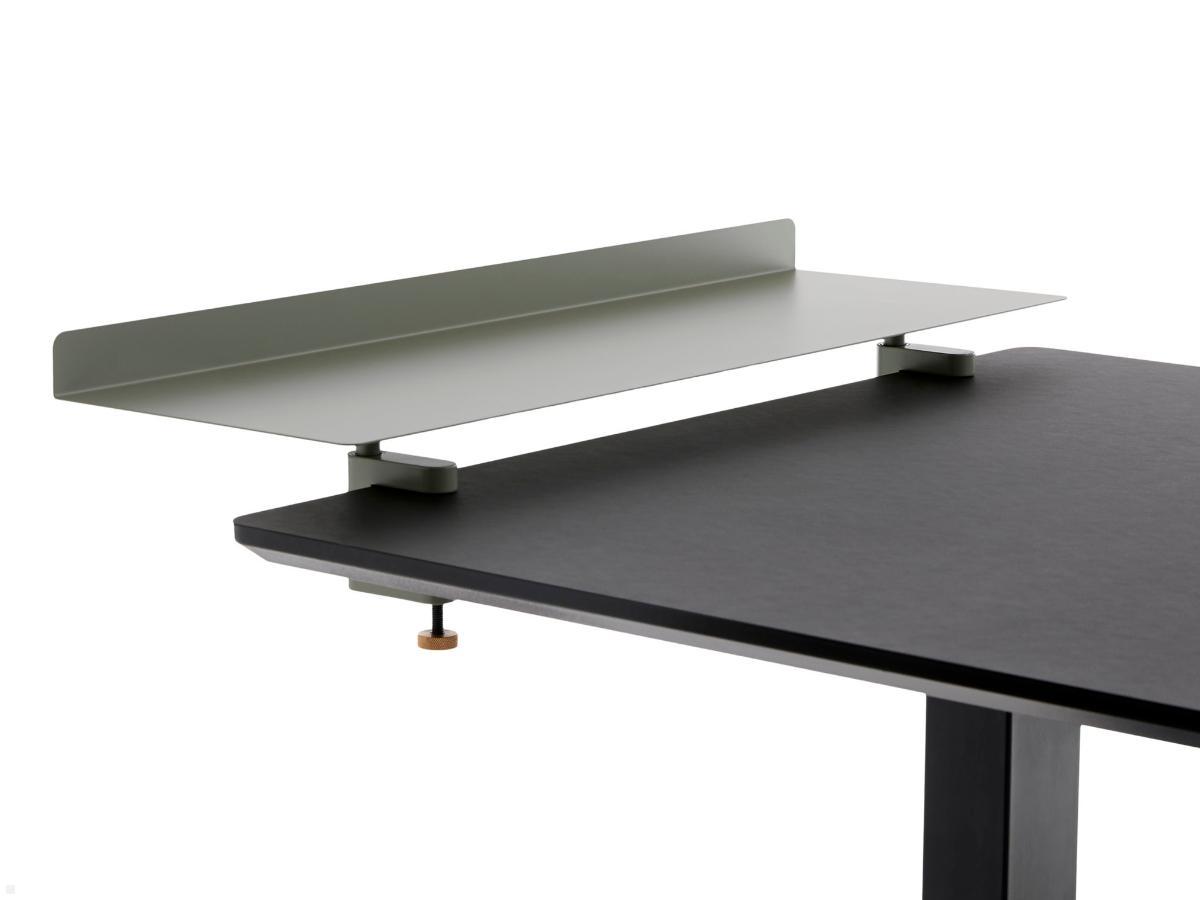 APTO Table Shelf Schreibtisch Ablageboard 72x24cm mit Tischklemmen, olivgrün