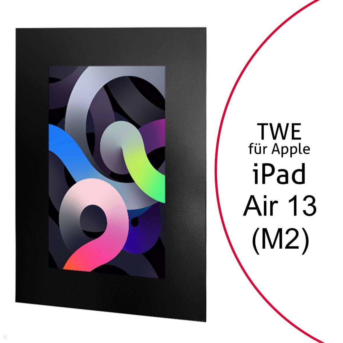 TabLines TWE115B Tablet Wandeinbau für Apple iPad Air 13.0 (M2), schwarz