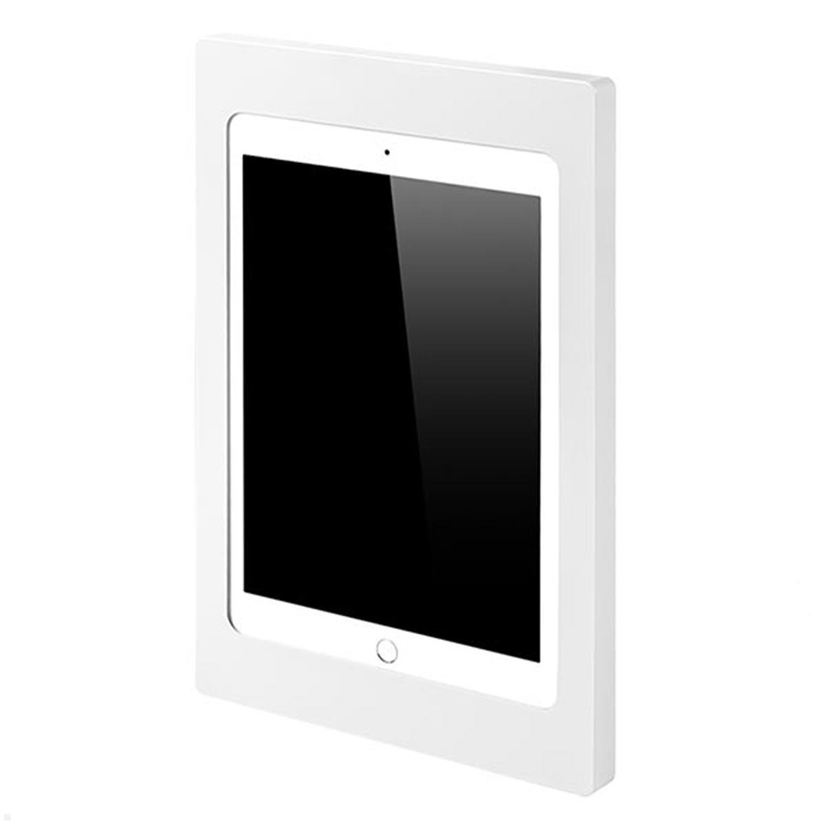 TabLines TWH045W Tablet Wandhalterung für Apple iPad Mini 6 (2021), weiß Hochformat (Portrait)