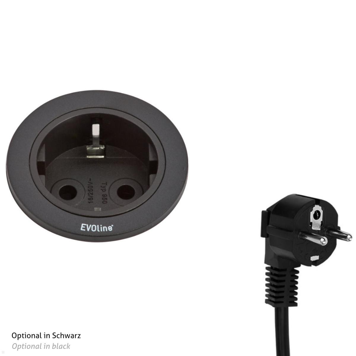 EVOline One Einbausteckdose USB, Gehäuse, weiß, Stecker