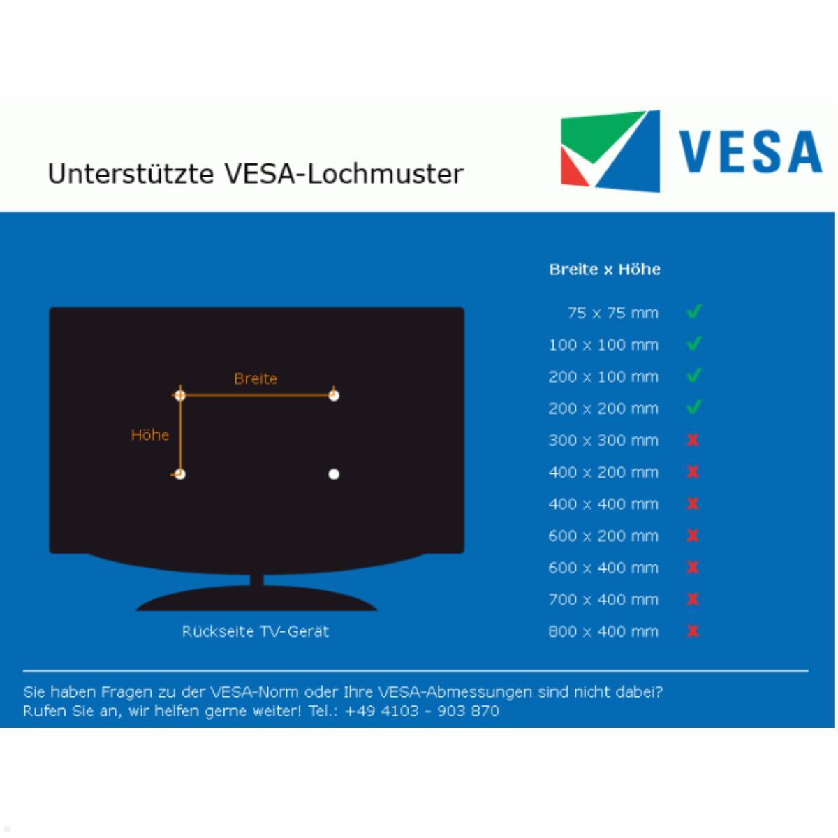 Neomounts FPMA-VESA200 VESA Adapterplatte 200x200mm, Vesa