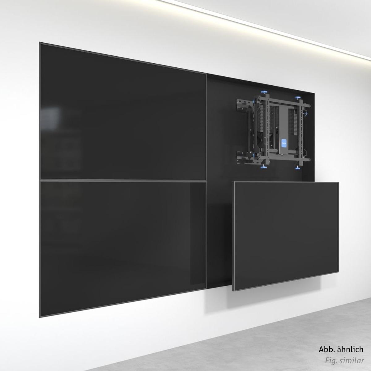 PureLink Vuelogic Pop-Out Videowall Wandhalter elektrisch bis 65 Zoll, schwarz, Anwendungsbeispiel