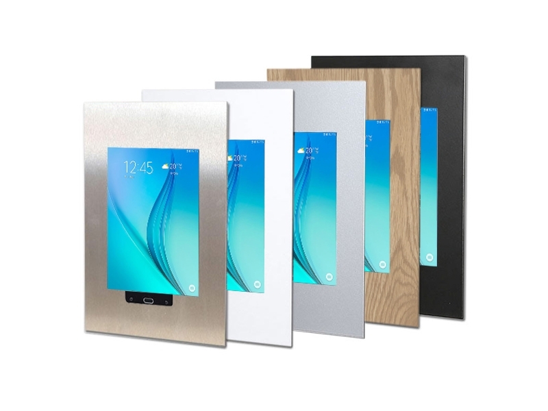 TabLines TWE011S Tablet Wandeinbau für Samsung Tab A 9.7, silber Standardfarben