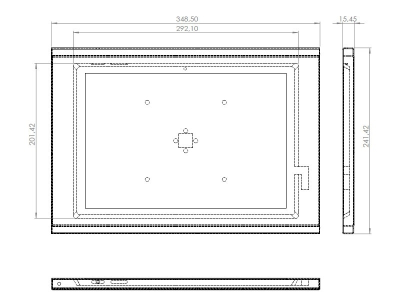 TabLines TSG033E Tablet Schutzgehäuse Microsoft Surface Pro 4 Zeichnung