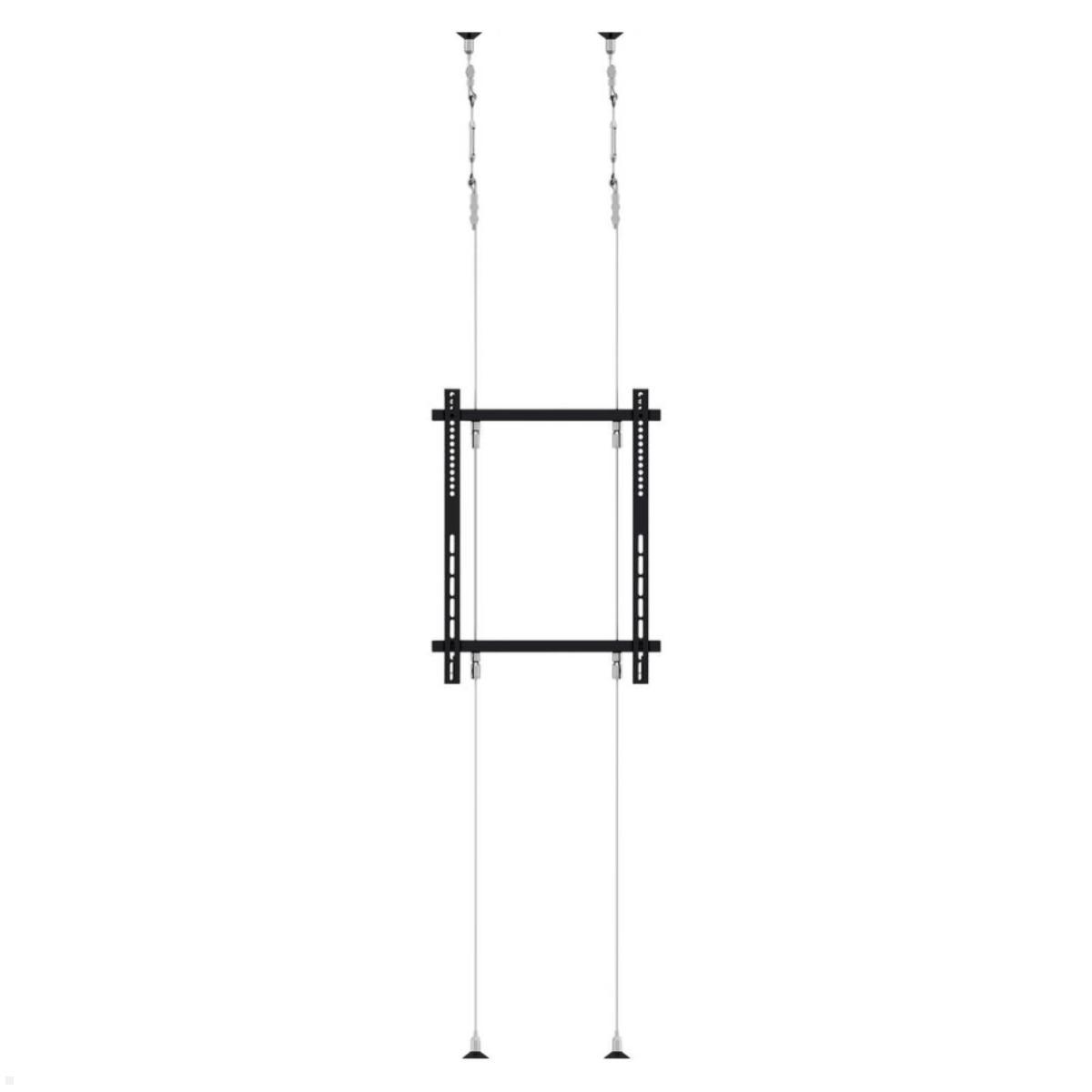 TV Boden-Deckenhalterung MonLines MDH011 mit Seilsystem, Vorderansicht