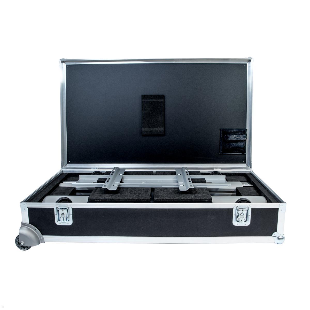 SMS Messekit Set Monitor Standfuß FH T2000 EU schwarz + Transportcase kompakt verstaut