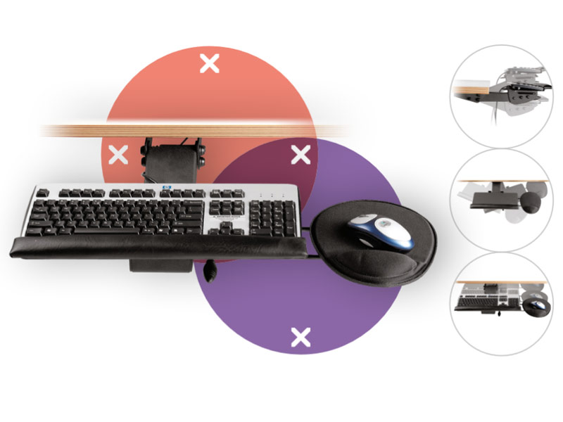 Dataflex Addit Tastatur- und Mausablage 97513 Features