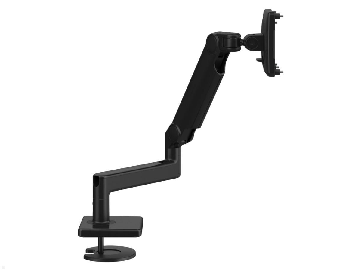 Humanscale M2.1 Monitor Durchtisch Monitorhalter, schwarz, seitliche Ansicht