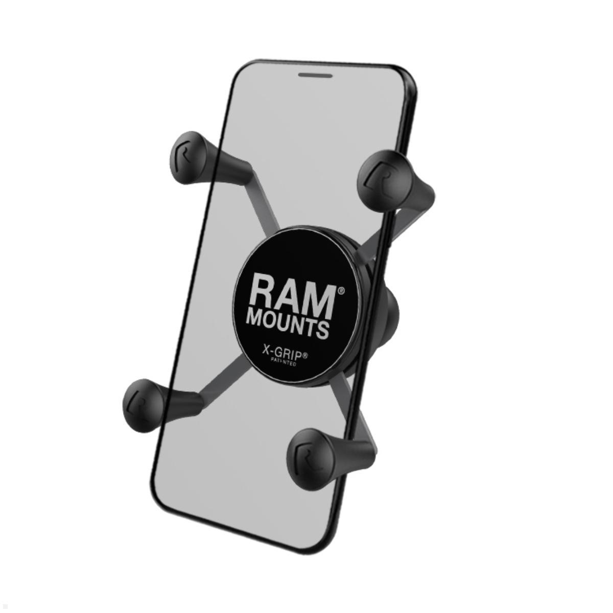 RAM Mounts X-Grip Smartphone Halteklammer, B-Kugel (RAM-HOL-UN7BU), schwarz