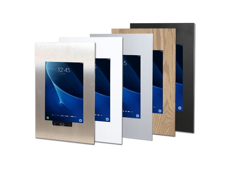 TabLines TWE049O Tablet Wandeinbau für Samsung Tab A 10.1 - HB, Eiche Verfügbare Farben