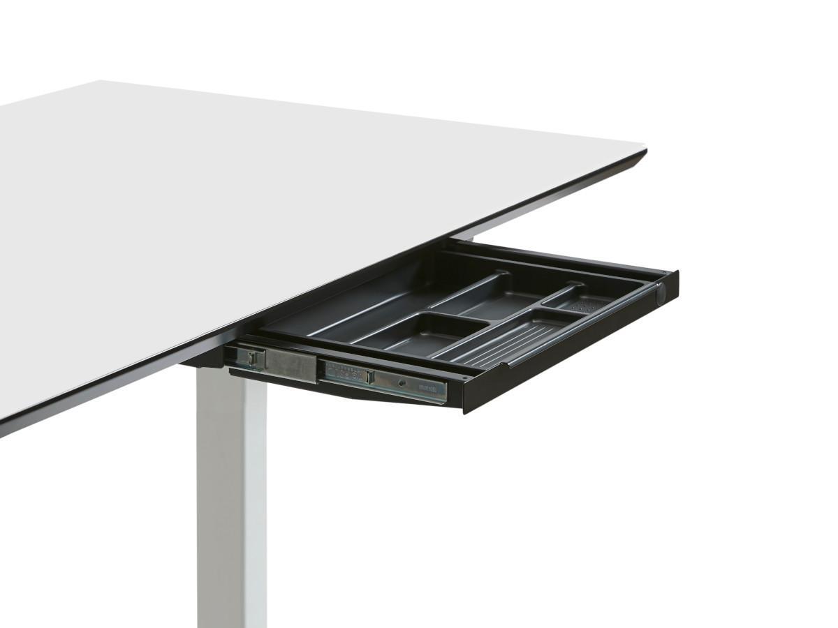 TecLines TUS003A ausziehbare Unterbau Schublade S, Aluminium Anwendungsbeispiel Schreibtisch