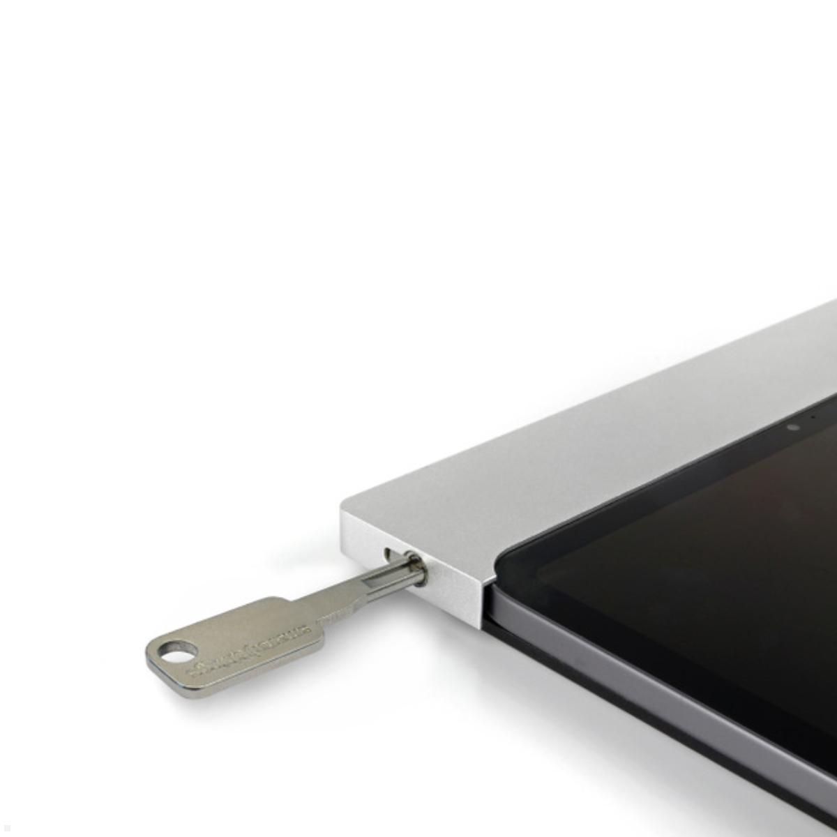 smart things sDock Fix iPad Wandhalterung A10 (s32s), silber mit Diebstahlschutz