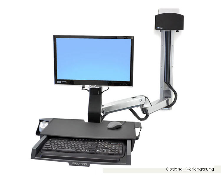 Ergotron 45-270-026 StyleView Sit-Stand Combo Medium PC Halter klein